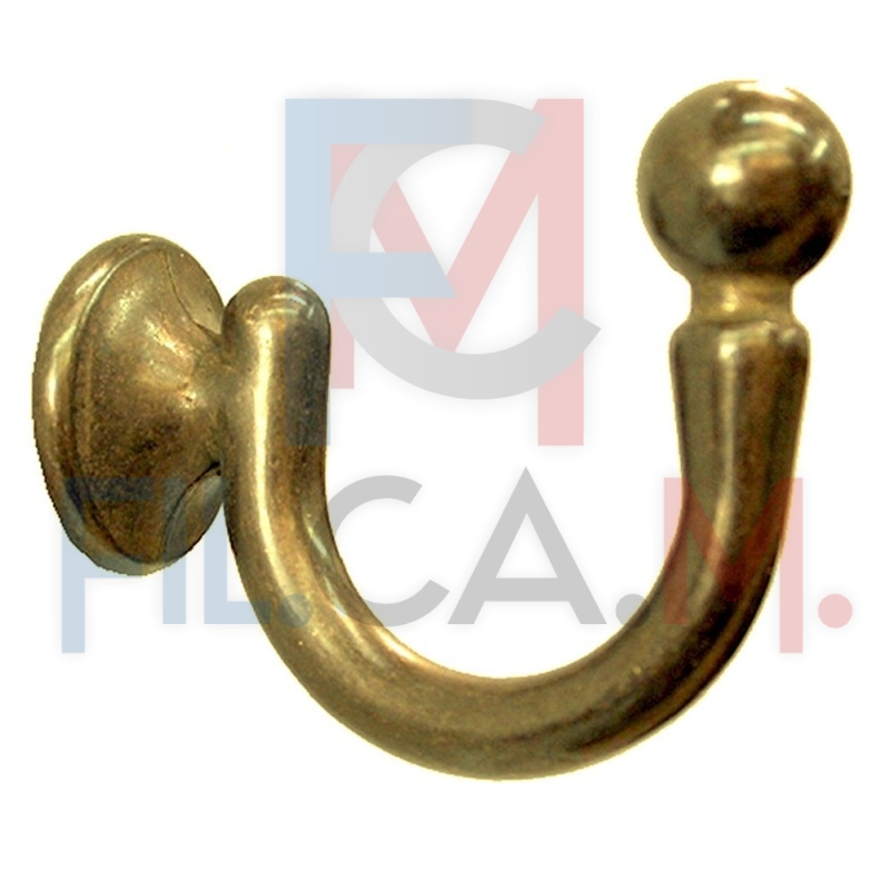 GANCIO PER TENDA 'MILANO' mm. 50 - pz. 1 oro