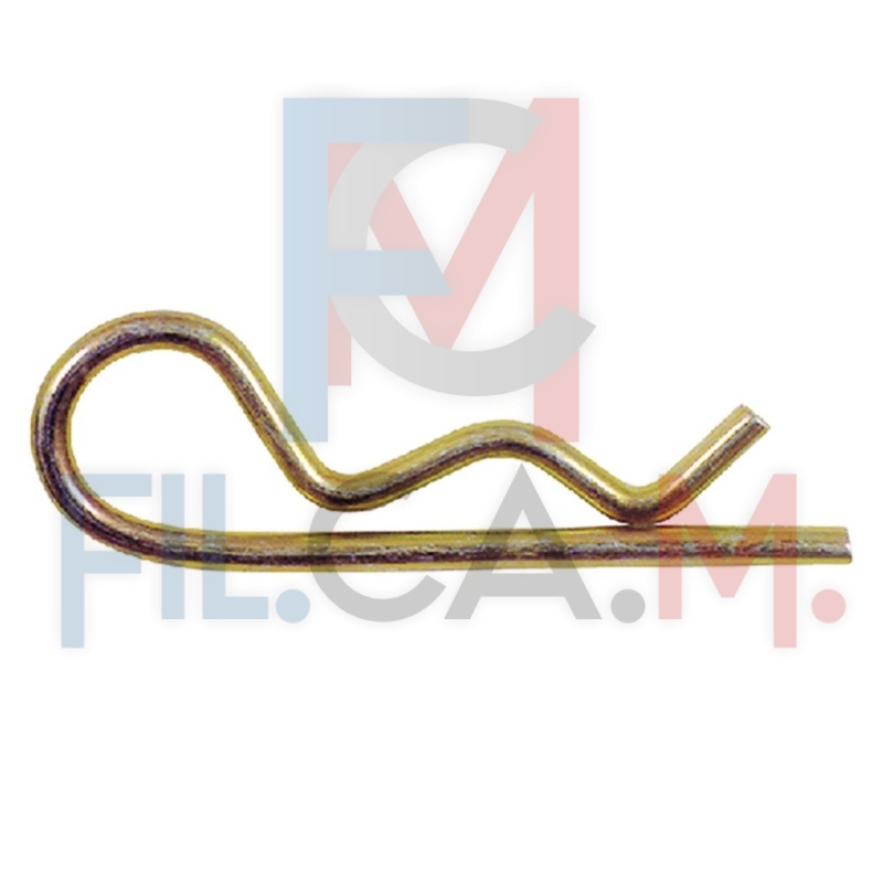 COPPIGLIE ELASTICHE ZINCATE mm. 2  - pz. 10