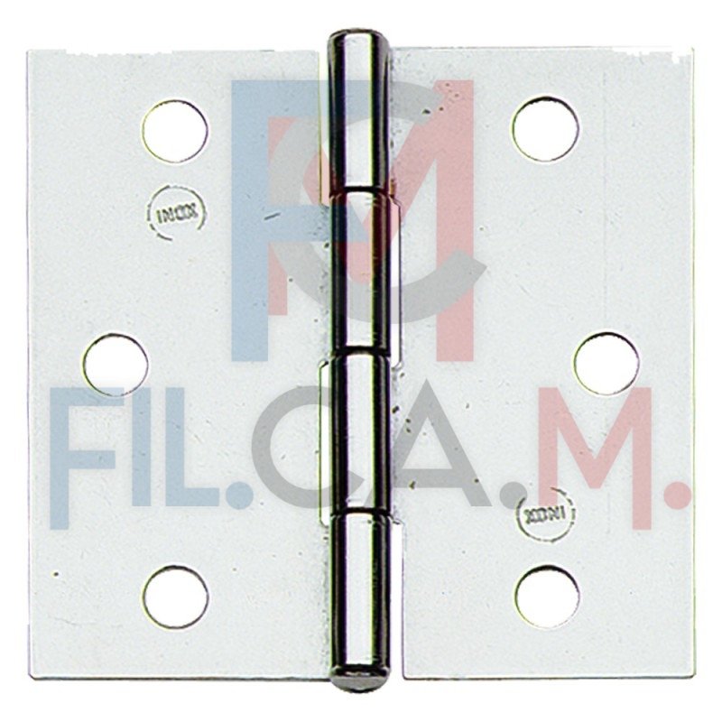 CERNIERA IN ACCIAIO INOX ART.121IN mm. 30 x 30 - pz. 2