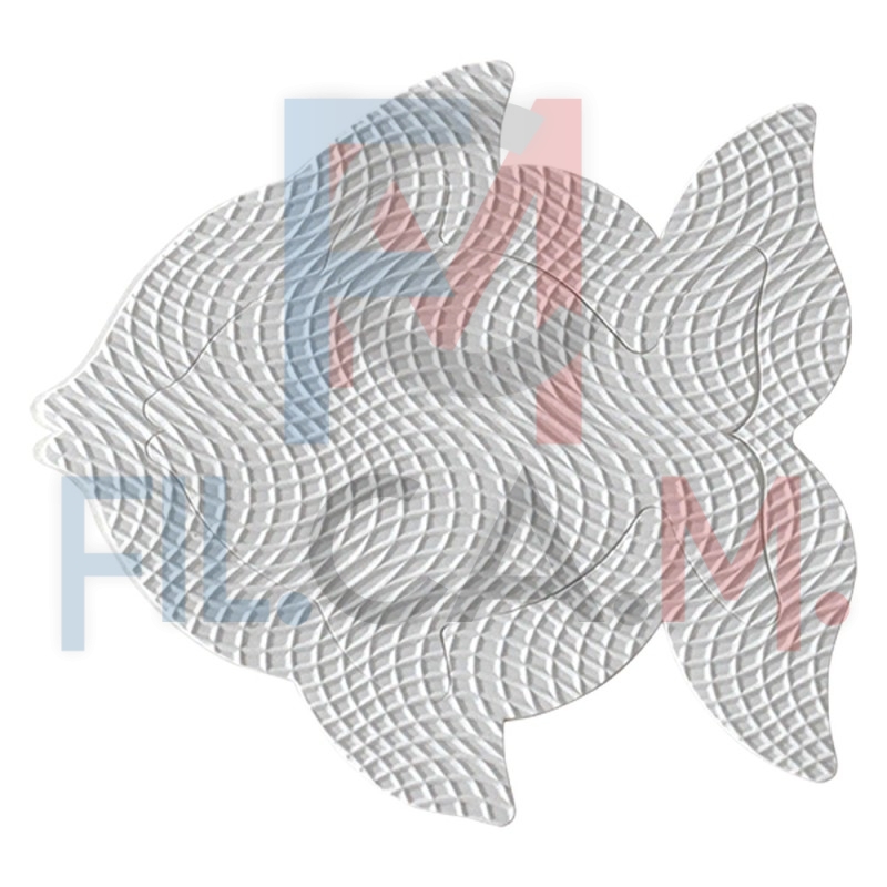 TAPPETO ANTISCIVOLO 'FISH' 8 pz