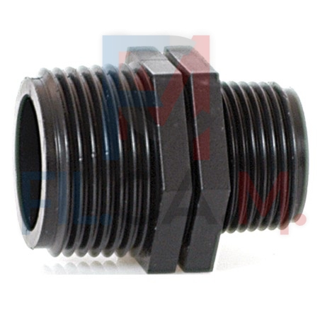 NIPPLO RIDOTTO IN POLIPROPILENE PN10 1 x 1/2 - pz 5