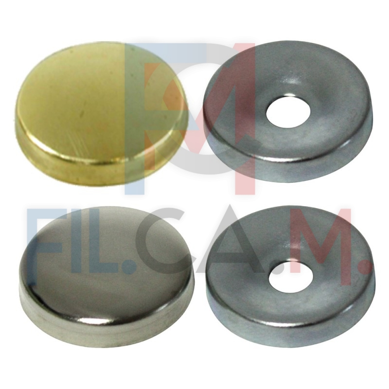 BORCHIA COPRIVITE CONICA mm 16 - pz. 8 ottone nichelato