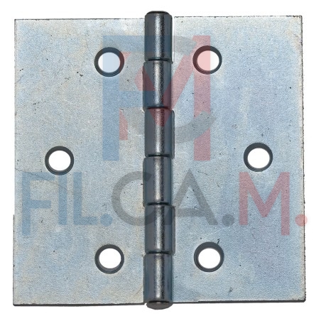CERNIERA QUADRA IN ACCIAIO ZINCATO mm 100 x 100 - pz. 2