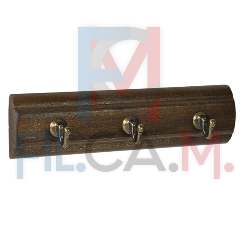 APPENDITUTTO ADESIVO LEGNO NOCE 3 posti - pz. 1