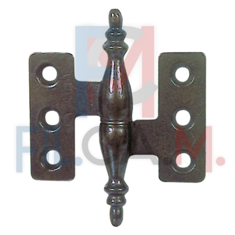 CERNIERA BAROCCO mm.40x40 - pz.2 SX ott.lucido