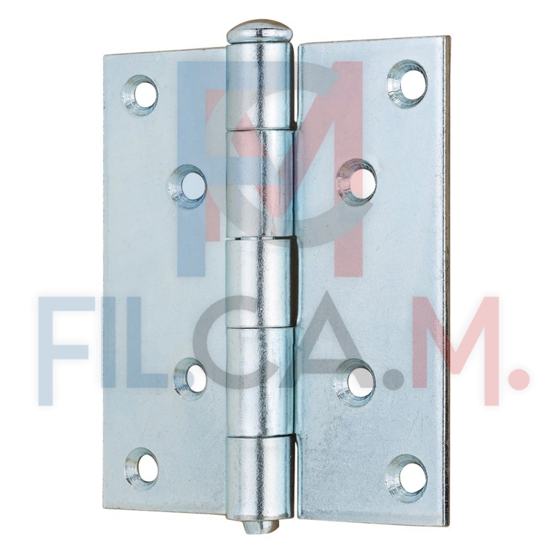 CERNIERA ACCIAIO ZINCATO ART.127 mm  63 x 63 - pz. 2