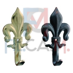 GANCIO PER QUADRI 'GIGLIO' mm 20 - pz.  5 oro