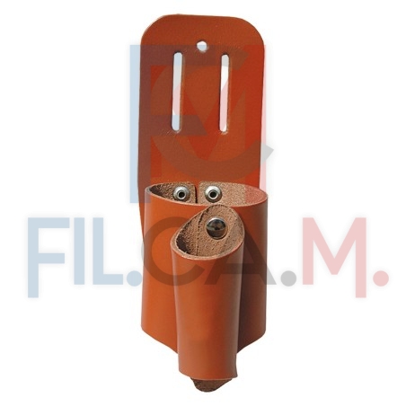 PORTAMATASSINA CON PORTATENAGLIA cuoio